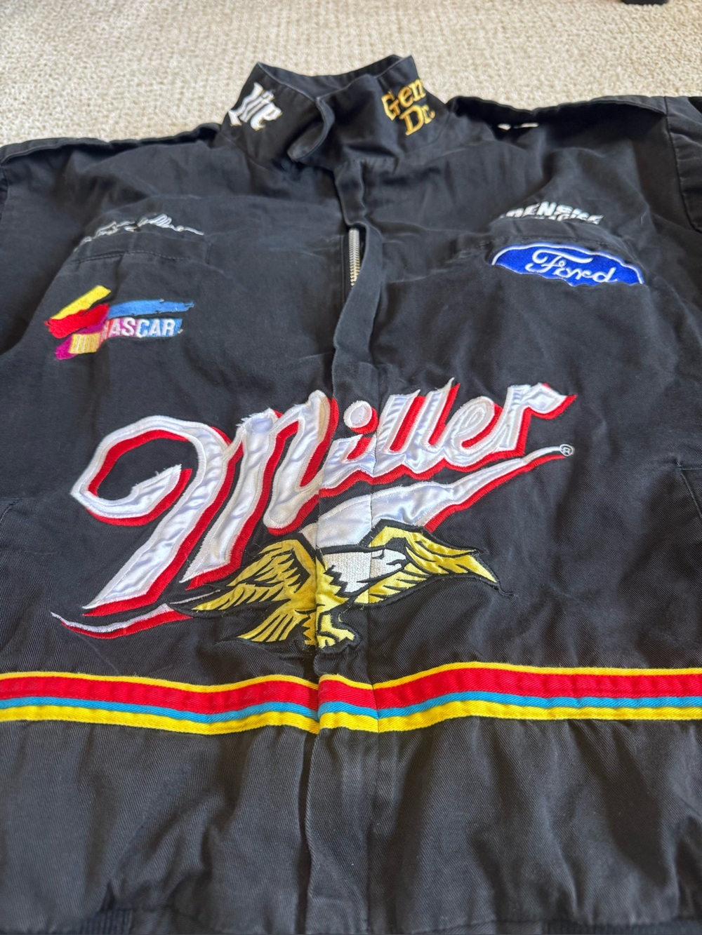 Vintage Nascar Rusty Wallace Miller Racing Jacket - Picture 4 of 10